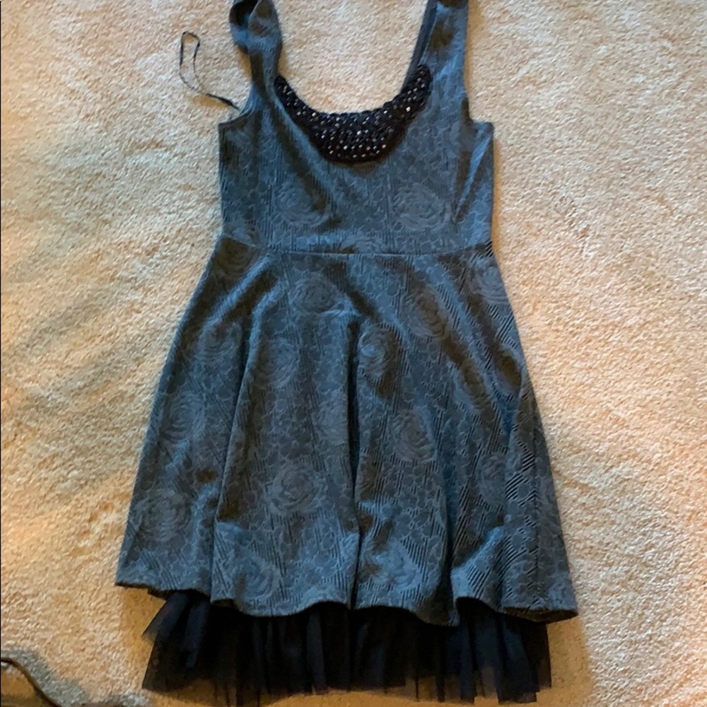 Grey rose free people dress